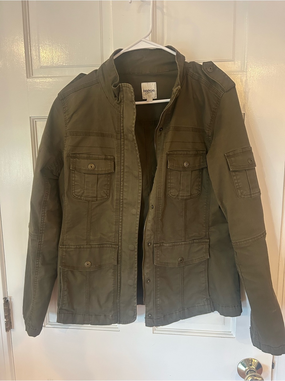 Kensie Olive Green Women's Utility Field Jacket